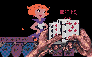 Janet Jetson Strip Poker atari screenshot